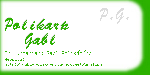 polikarp gabl business card